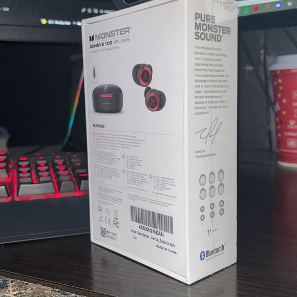 Wireless monster earbuds *unopened* - Picture 2 of 2